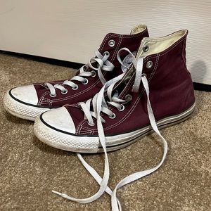 Maroon converse